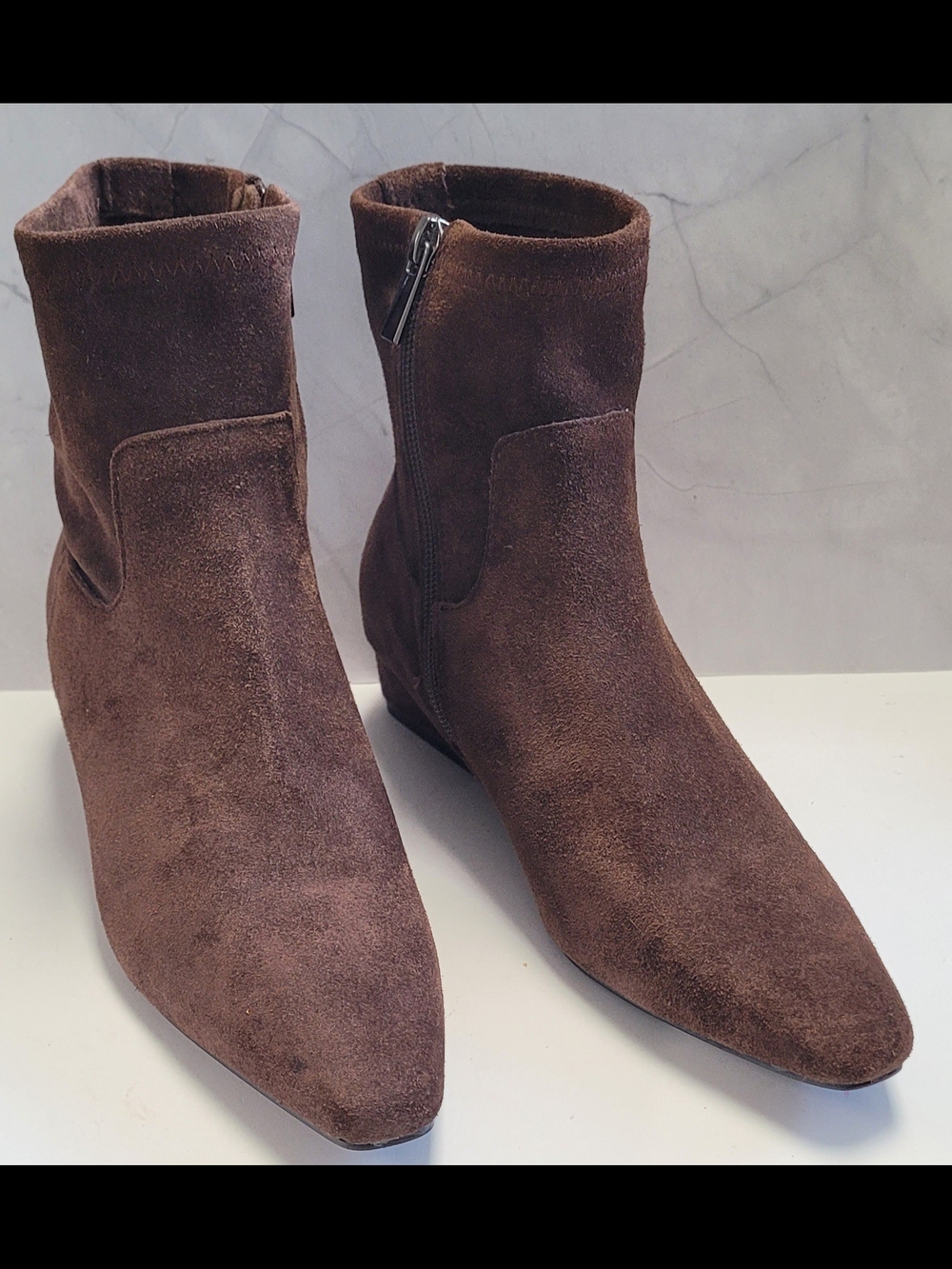 Jason Wu Dark Brown Suede Ankle Boots